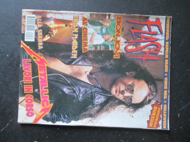 FLASH RIVISTA METAL  84 1996  BON JOVI IRON MAIDEN METALLICA [G205]
