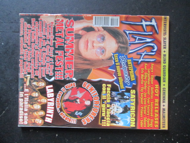 FLASH RIVISTA METAL  114 1998  OZZY OSBOURNE BLIND GUARDIAN MALMSTEEN [G205]
