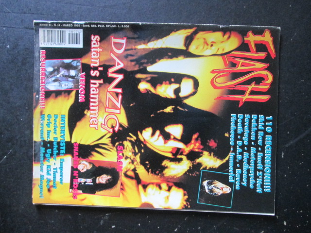FLASH RIVISTA METAL  74 1995  SNAKES N'ROSES SKID ROW [G205]