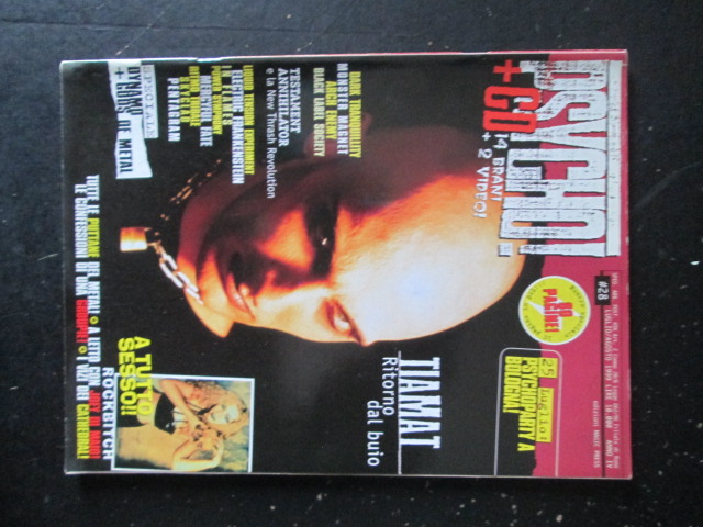 PSYCHO! RIVISTA METAL  28 1999  TIAMAT ARCH ENEMY DYNAMO [G205]