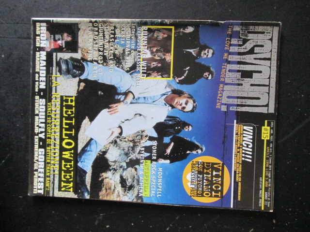 PSYCHO! RIVISTA METAL  15 1998  MOONSPELL STONER IRON MAIDEN [G205]