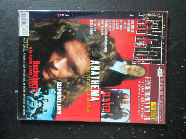 PSYCHO! RIVISTA METAL  50 2001  HALF COCKED SLAYER ANATHEMA [G205]