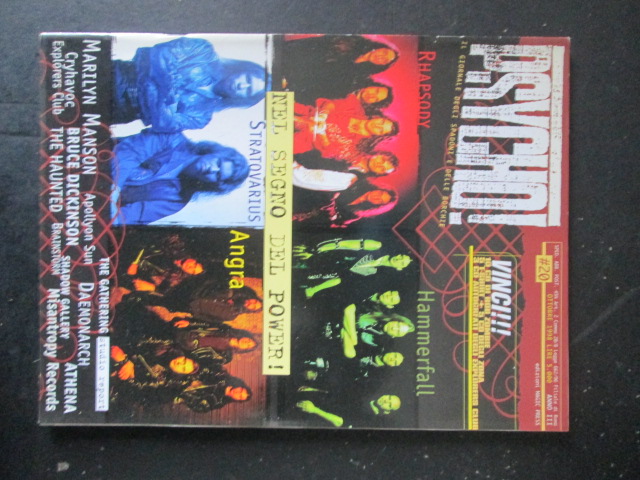 PSYCHO! RIVISTA METAL  20 1998  HAMMERFALL STRATOVARIUS ANGRA [G205]
