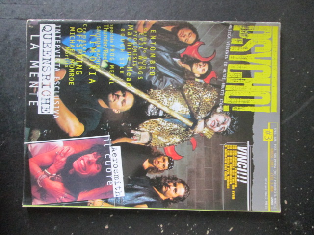 PSYCHO! RIVISTA METAL  3 1997  QUEENSRICHE EVIL WINGS AEROSMITH [G205]