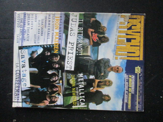 PSYCHO! RIVISTA METAL  9 1997  JUDAS PRIEST IRON MAIDEN METALLICA [G205]