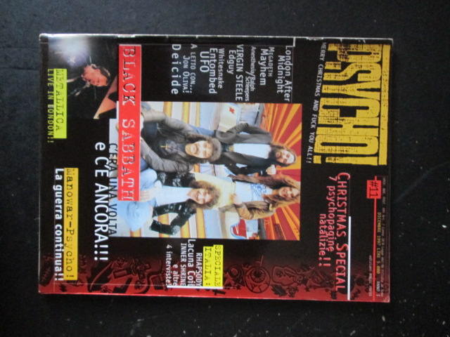 PSYCHO! RIVISTA METAL  11 1997  BLACK SABBATH METALLICA MANOWAR [G205]