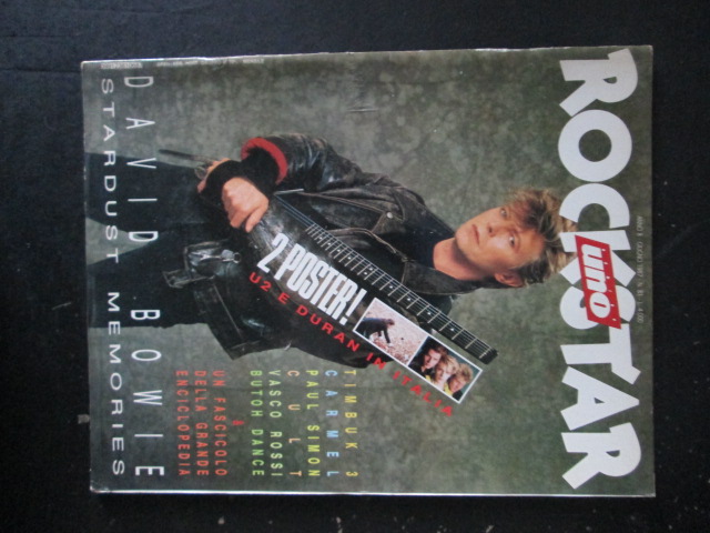 ROCKSTAR UNO 81 1987  PAUL SIMON VASCO ROSSI DAVID BOWIE [G205]