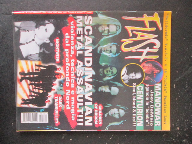 FLASH RIVIST METAL 124 1999 MANOWAR CENTURION NIGHTWISH DARK TRANQUILLITY [G206]