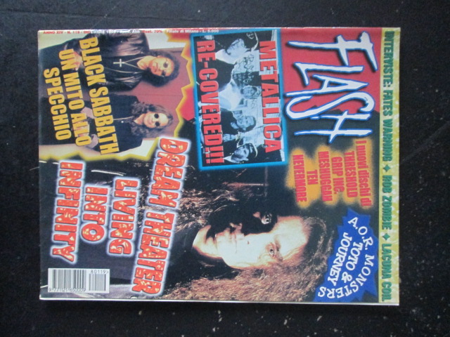 FLASH RIVISTA METAL  119 1998 DREAM THEATER BLACK SABBATH METALLICA [G206]