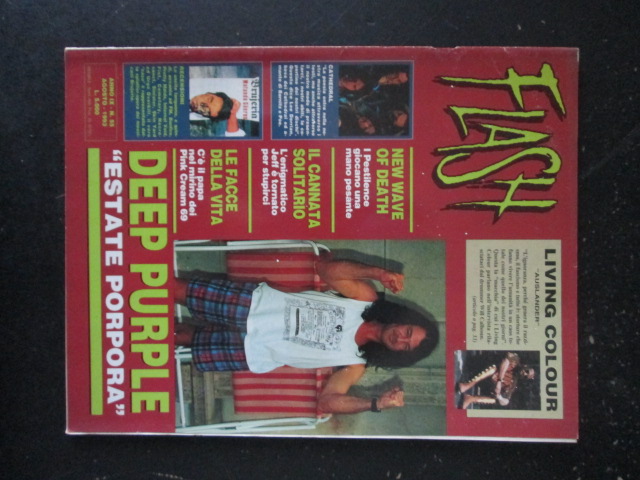 FLASH RIVISTA METAL  55 1993 DEEP PURPLE PESTILENCE [G206]