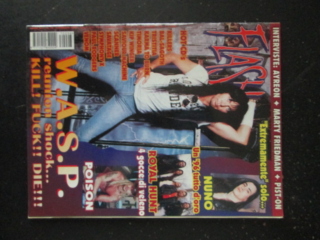 FLASH RIVISTA METAL  96 1997 ROYAL HUNT W.A.S.P. NUNO [G206]