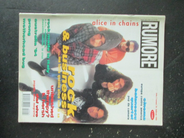 RUMORE 24 1994 ALICE IN CHAINS K. HERSH [G206]