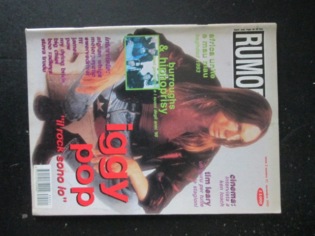 RUMORE 21 1993 IGGY POP AFGHAN WINGS [G206]