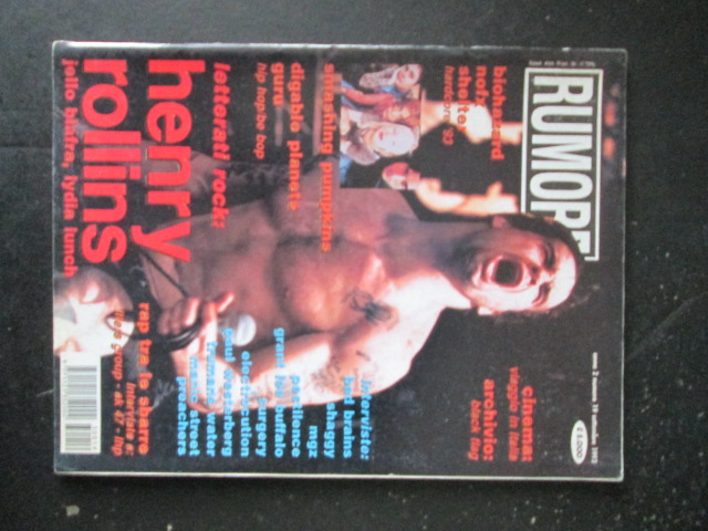 RUMORE 19 1993 HENRY ROLLINS BAD BRAINS BIOHAZARD [G206]