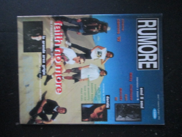 RUMORE 4 1992 FAITH NO MORE DAISY CHAINSAW JOHN ZORN [G206]