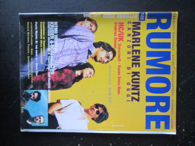 RUMORE 105 2000 MARLENE KUNTZ PLACEBO K&D [G206]