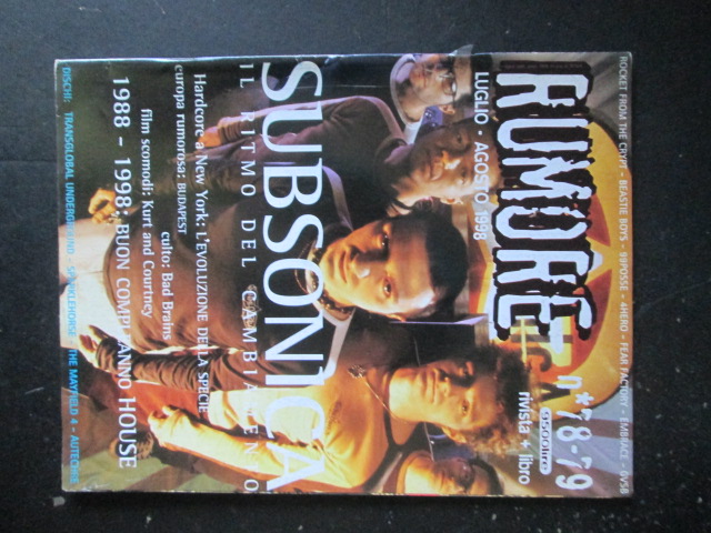 RUMORE 78 - 79 SUBSONICA KURT AND COURTNEY [G206]