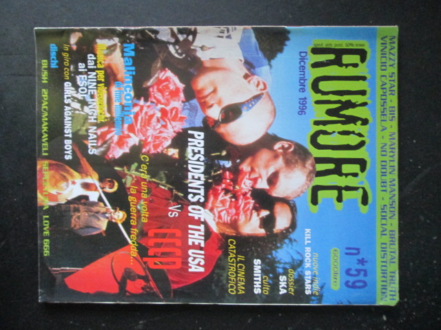 RUMORE 59 1996 KILL ROCK STARS GIRLS AGAINST BOYS LOVE 666 [G206]