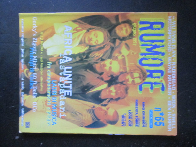 RUMORE 65 1997 KING CRIMSON TRICKY JELLO BIAFRA [G206]