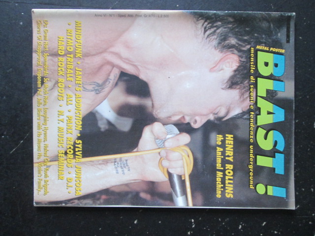 BLAST ! 1 1991 HENRY ROLLINS MINDFUNK GRANT HART [G207]