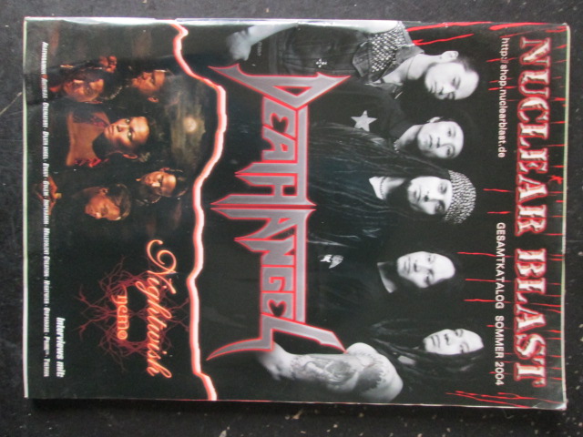 NUCLEAR BLAST CATALOGO METAL ESTATE 2004 DEATH ANGEL GESAMTKATALOG [G207]