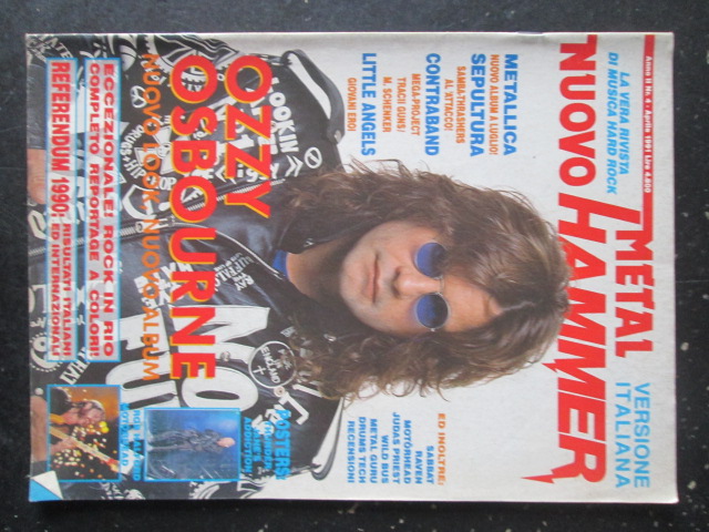 METAL HAMMER 4 1991 METALLICA OZZY OSBOURNE [G207]