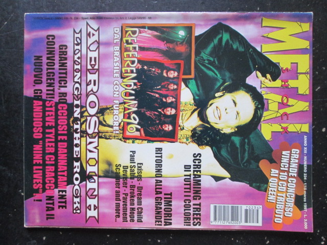 METAL SHOCK 234 1997 SCREAMING TREES AEROSMITH [G207]