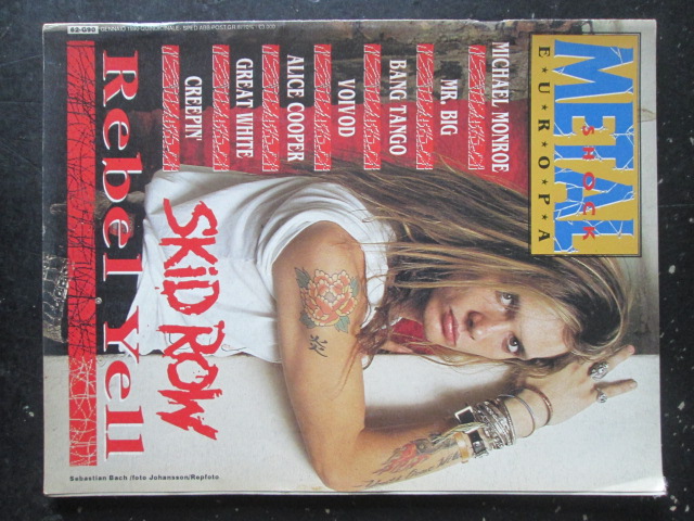 METAL SHOCK 62 1990 MICHAEL MONROE ALICE COOPER REBEL YELL [G207]