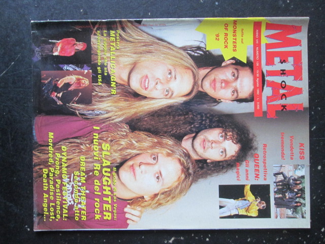 METAL SHOCK 126 1992 DREAM THEATER METALLICA [G207]