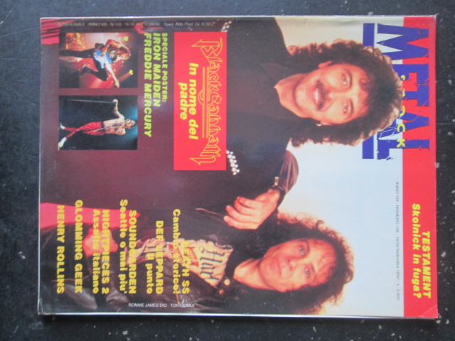 METAL SHOCK 128 1992 BLACK SABBATH DEATH SS DEF LEPPARD [G207]