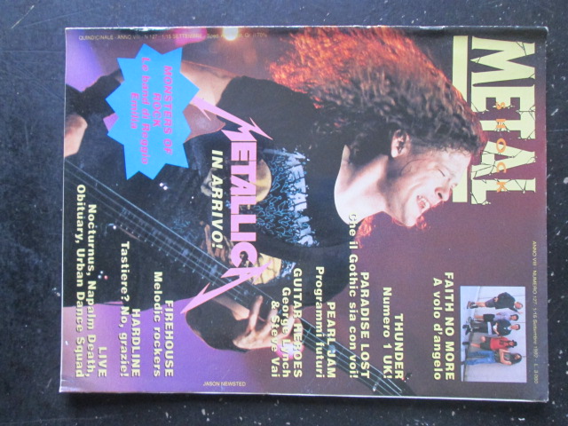 METAL SHOCK 127 1992 PARADISE LOST PEARL JAM GUITAR HEROESMETALLICA [G207]