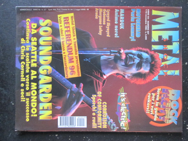 METAL SHOCK 227 1996 LYNYRD SKYNYRD MORGANA LEFAY SOUNDGARDEN [G207]