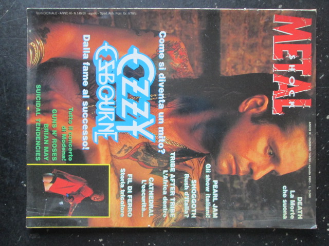 METAL SHOCK 149-150 1993 OZZY OSBOURNE PEARL JAM GUNS N' ROSES [G207]