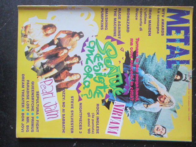 METAL SHOCK 153 1993 IRON MAIDEN NIRVANA RAGE AGAINST SMASHING PUMPKINS [G207]