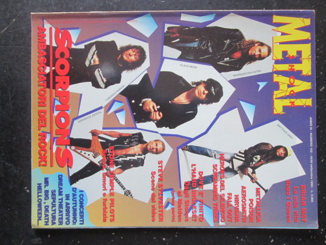 METAL SHOCK 152 1993 BRIAN MAY METALLICA POISON NIRVANA SCORPIONS [G207]