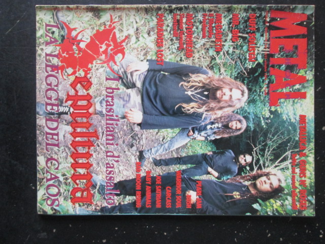 METAL SHOCK 154 1993 SEPULTURA MEGADETH PARADISE LOST JOE SATRIANI [G207]