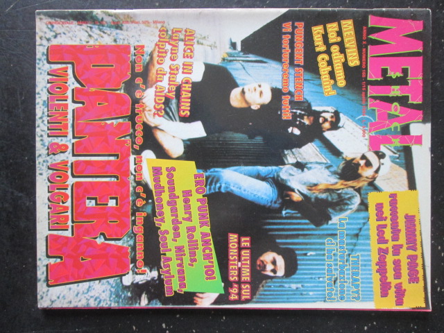 METAL SHOCK 165 1994 PUNGENT STENCH ALICE IN CHAINS PANTERA [G207]