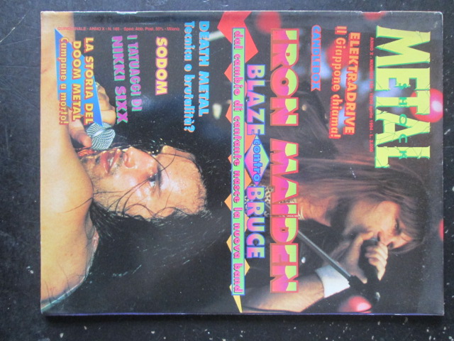 METAL SHOCK 166 1994 IRON MAIDEN DEATH METAL NIKKI SIXX [G207]