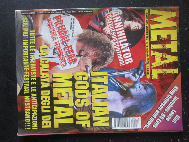 METAL SHOCK 256 1998 PRIMAL FEAR ANNIHILATOR [G207]