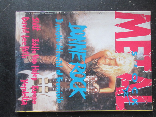 METAL SHOCK 35 1988 EDDIE VAN HALEN DAVID LEE ROTH DONNE ROCK [G207]