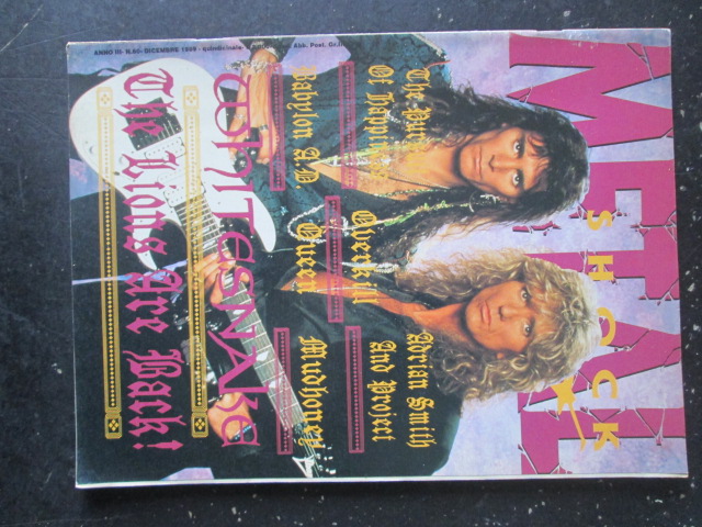 METAL SHOCK 60 1989 OVERKILL ADRIAN SMITH QUEEN WHITESNAKE [G207]