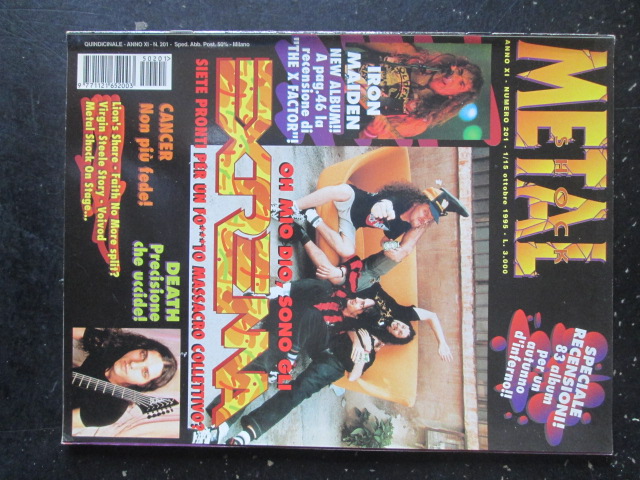 METAL SHOCK 201 1995 IRON MAIDEN LION' S SHARE EXTREMA [G207]