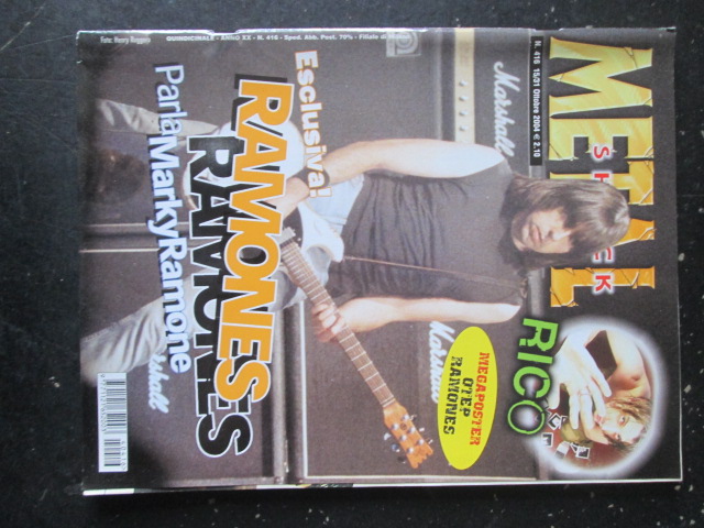 METAL SHOCK 416 2004 MARKY + MEGA POSTER RAMONES OTEP RICO [G207]