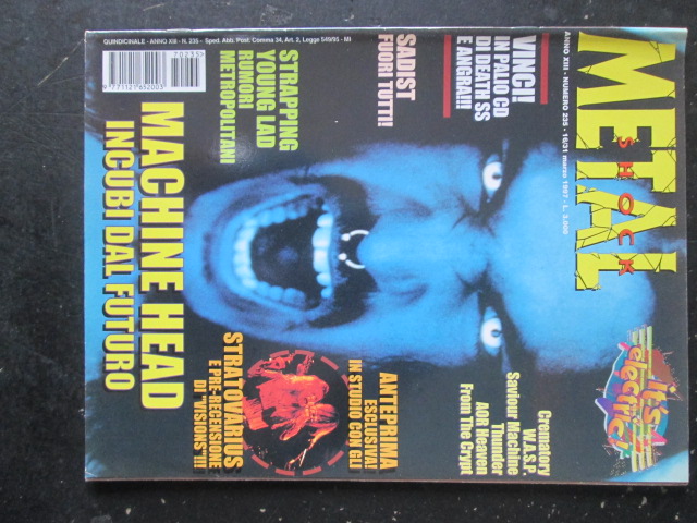 METAL SHOCK 235 1997 MACHINE HEAD W.A.S.P. YOUNG LAD STRATOVARIUS [G207]