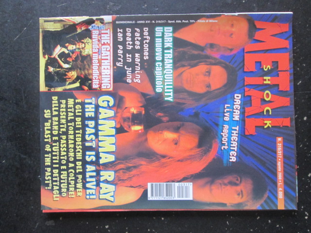 METAL SHOCK 316-317  DREAM THEATER GAMMA RAY THE GATHERING [G207]