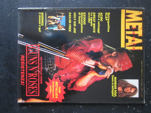 METAL SHOCK 130 1992 GUNS N'ROSES SOUL AC DC GRAT WHITE METALLICA [G207]