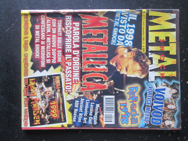 METAL SHOCK 277 1998 VOI VOD METALLICA IRON MAIDEN [G207]