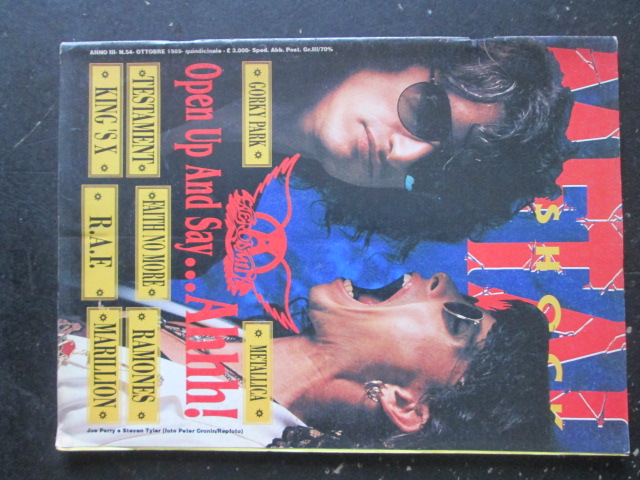 METAL SHOCK 54 1989 METALLICA GORKY PARK RAMONES FAITH NO MORE [G207]