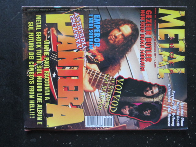 METAL SHOCK 247 1997 GEZEER BUTLER VOIVOD ROYAL HUNT PANTERA [G207]