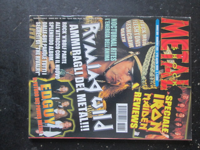 METAL SHOCK 26 1998 IRON MAIDEN EDGUY NOCTURNAL RITES TUNNING WILD [G207]